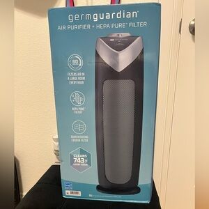 Black Air Purifier with HEPA Filter